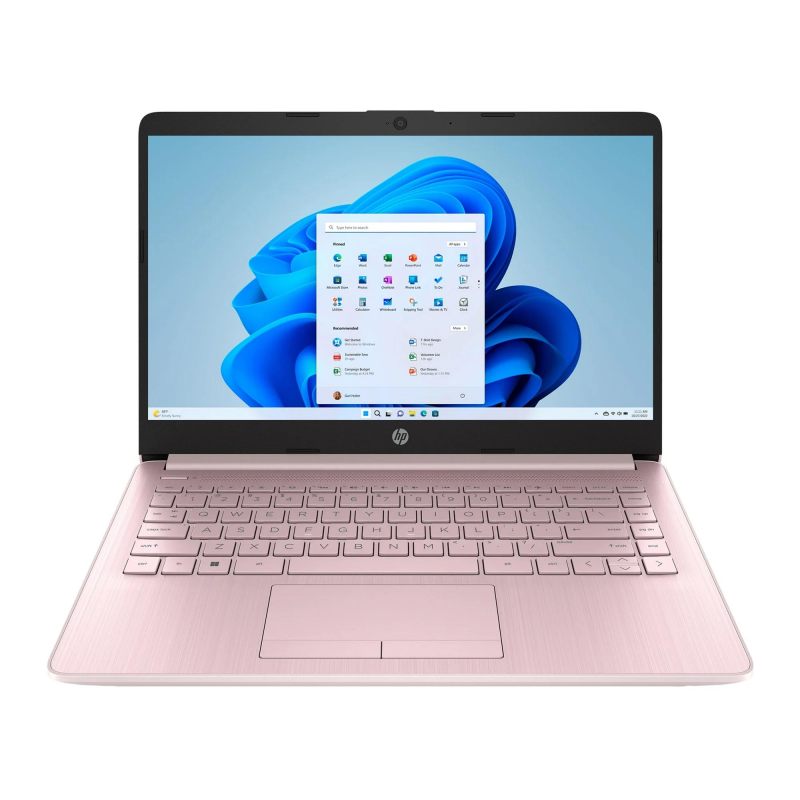HP Stream Laptop, 14'' HD LED Business & Student Laptop Computer, Intel Celeron N4120 4-Core Processor, 4GB RAM 64GB SSD, Windows 11 Home in S Laptop with 1-Year Microsoft Office 365, Pink